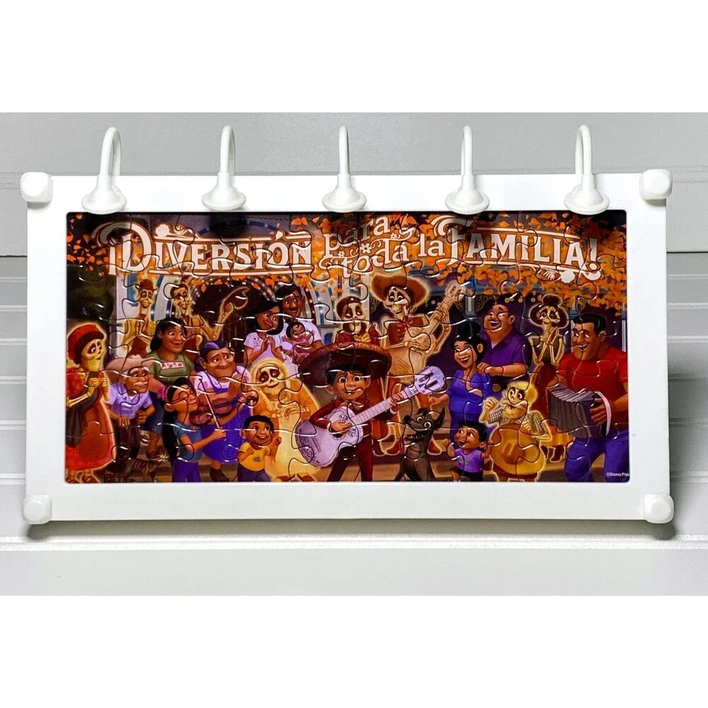 Disney Pixar Coco Light-Up Billboard Mini Puzzle Jigsaw 50 pieces Lights Work!